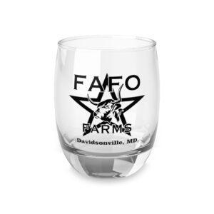 FAFO Farms Whiskey Glass — Davidsonville, MD Engraved Tumbler