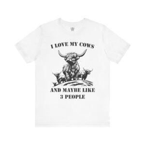 FAFO Farms Love Cows and 3 People Unisex Tee